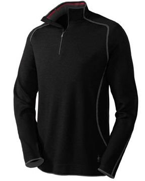 SmartWool TML Light SportKnit 1/4-Zip Top - Long-Sleeve - Mens Black, XL