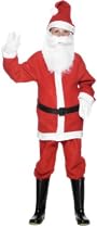 Fancy Dress Costume - Boys Santa Christmas Suite Small Size For Age 3 - 5