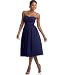 Maggy London Strapless Chiffon Dress with Full Skirt