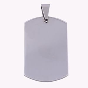 Kadima Lots of 6 Stainless Steel Dogtag Pendant Plain Mix 3 sizes, 2pcs each size