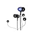 ErgoFit Earbuds in Ear Headphones with Mic Earphones, Ultra Clear Treble, Moving-Coil, Multipurpose Remote, Hands-Free Speakerphone, Volume Control, Siri, for Android, iOS, E128, Black