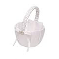 All My Heart Flower Girl Basket- White