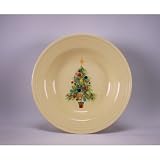 Fiesta 9-Inch, 13-1/4-Ounce Rim Soup Bowl, Christmas Tree