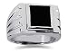 0.00 CTW Men's Diamond Ring in Platinum