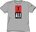 Muhammad Ali Boxing ALI LOGO Adult Heather Gray T-shirt Tee Shirt, Medium
