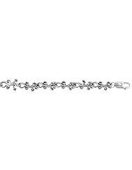 Sterling Silver Gecko Charm Bracelet , 1/4 inch (7 mm).