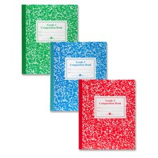 Quality Product By Roaring Spring Paper Produs - Composition Book Grade 3 Ruled 50 Sheets 9-3/4"x7-3/4" Blue