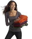 Apparel : Energie Ribbed Square-Neck Long-Sleeve Sweater