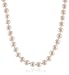 Amazon Collection White Freshwater Cultured Pearl Princess Strand Necklace with Sterling Silver Clasp