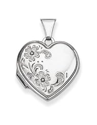 Genuine IceCarats Designer Jewelry Gift Sterling Silver Heart Locket