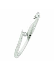 14K White Gold Bangle Bracelet Mounting