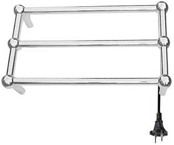 40W Stainless Steel Wall Mount Circular Tube Towel Warmmer Drying Rack