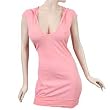 LONG PINK SHORT SLEEVE T-SHIRT TUNIC DRESS - MEDIUM