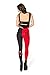 Ensasa Black Red Poker Digital Print Fashion Spandex Strechy Legging (One Size)
