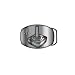 Atari: Belt Buckle - Classic Controller Line Art Metal