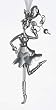 Club Pack Of 12 Woman Hairdresser Hair Stylist Pewter Pins #29014