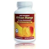 Best Naturals African Mango with Green Tea, Mg, 500 Mg, 60 Vegi Capsules (African Mango Seed Extract(4:1) Equivalent to 2000mg of Pure African Mango (Irvingia Gambonensis)