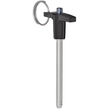 304 Stainless Steel Quick-Release Pin, Plain Finish, 0.375" Diameter, 0.375" Usable Length