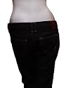 CHIMALA Dark Damaged Wash Straight Jeans
