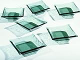 Ten Strawberry Street Sheer Smoke Square Sauce Dishes Set of 6