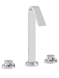 Clio 3 Hole Bath Filler with Swivel Spout