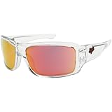 IMAGE OF Fox Racing The Redeem Adult Crystal Clear Series Designer Sunglasses w/ Free B&F Heart Sticker - Crystal Clear/Ruby / One Size Fits All