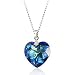 Swarovski Crystal Heart Necklace - Made with 100% Genuine Swarovski Elements. The Dazzling Swarovski Crystal Pendant Necklace comes with Free Jewelry Gift Box. The Perfect Gift for Birthday, Graduation, Anniversary... (Supreme)