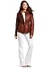 D.E.P.T. Women's Vintage Leather Jacket, Golden Brown, XX-Large