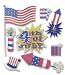 Boutique Themed Ornate Stickers: Happy 4th Of July