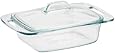 Pyrex Easy Grab 2-Quart Casserole Glass Bakeware Dish with Glass Lid