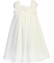 Girls Floral Print Chiffon Sleeveless Babydoll Knee Length Flower-Girl Dress/Pageant Dress 