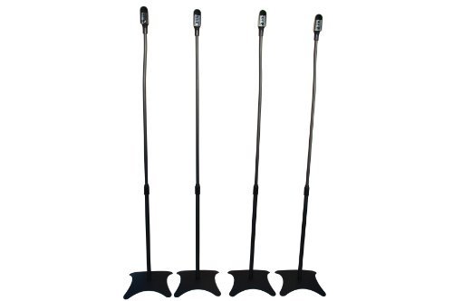 TechSol Essential TSS14-B Universal Surround Sound Speaker Stands to fit Sony, Samsung, LG, Panasonic systems and More - 4 Pack (Black) TechSol Essential TSS14-B Universal Surround Sound Speaker Stands to fit Sony, Samsung, LG, Panasonic systems and More - 4 Pack (Black)