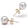 PearlsOnly White 6.5-7mm AAA Japanese Akoya Pearl Earring Set