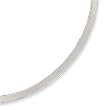 Sterling Silver Polished 4mm Neck Collar