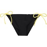 SPLIT Love Angel Womens Swimsuit Bottom - Black/Yellow