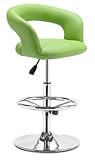 Zuo Modern Flute Barstool, Green