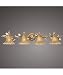 Fine Art Lamps 586050 A Midsummer Nights Dream 4 Light Bath Vanity Light in Moonlit Patina with Hand-blown glass shades glassMoon-dusted crystal strands crystal