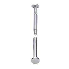 Charles Leonard Inc. Aluminum Screw Posts, 0.50 Inch Post Length, Silver, 100 per Box (3703L)