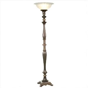 Kathy Ireland Home European Country Buckingham Torchiere Floor Lamp
