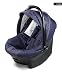 icoo 347515 - C-CARE PLUS Babyschale, Pinstripe navy