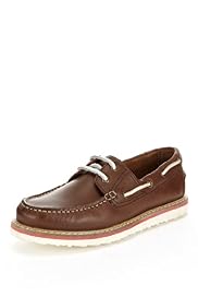 Leather Lace Up Eva Boat Shoes