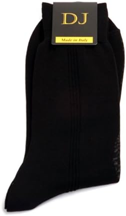 Daniel Jacob Men's Side Panel Design 100% Mercerised Cotton 9.5-11 (UK) 44-46 (EU) 10.5-12 (US) Black