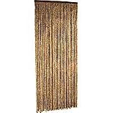 VALERO - Rideau portiere chenille Chiné marron en 120 x 220 cm.