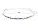 Imixlot® 1 Row Silver Rhinestones Stretch Chain Anklet Bracelet for Women Lady