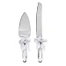 Wilton Flower Cake Knife and Server Set- Stainless Steel/ Acrylic