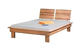 Link 55300420 Bett Canto 180 cm Leistenprofil walnuss