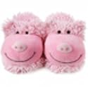 Aroma Home Fuzzy Friends Slippers - Pig