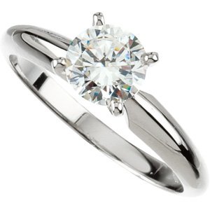  7.01 ct EGL international Certified Round Cut Diamond Solitaire Ring 14k Gold 