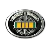 VIETNAM VETERANS MILITARY BELT BUCKLE