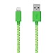 Go Beyond Nylon Braided 3FT 8pin USB Charge and Sync Cable for iPhone SE / 5 / 6 / 6s / 7 / Plus / iPad Mini / Air / Pro ( 3 Feet Green 8 pin Charging Cord , Compatible with iOS 10 )